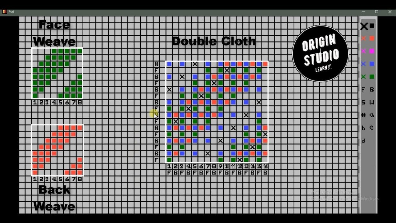 Self Stitch Double Cloth || Double Cloth Produced By Combined Stitching System || OriginStudio