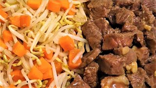 Beef Steak with Beans Sprout Recipe - The Best Yummy Recipe