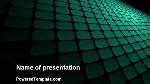 Green Grid Theme PowerPoint Template by PoweredTemplate.com