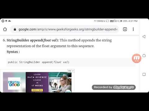 String builder append() method(5)