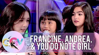 You Do Note girl exchanges lines with Andrea and Francine | GGV