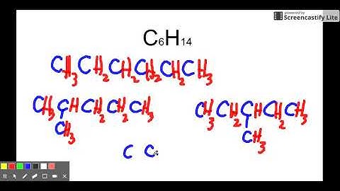 Structural Isomerism for C6H14