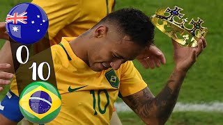 Neymar JR Magic Show! Brazil vs Australia (10-0) Full Review