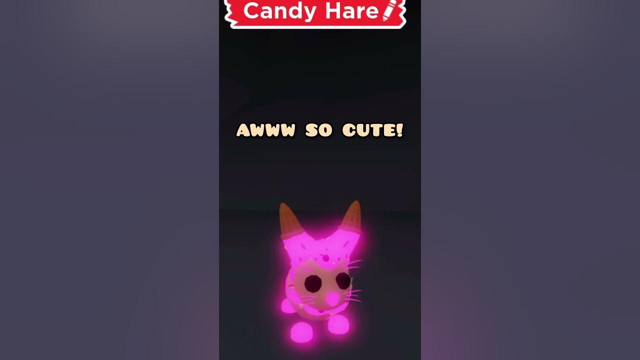 Making a neon candy hare Adopt Me! We traded this away! W F L? - YouTube