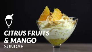 Citrus fruit and mango cup