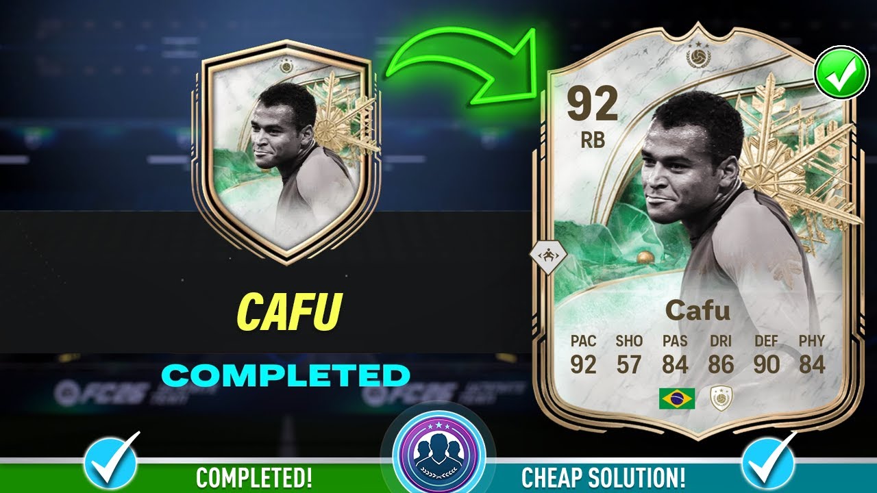 92 Winter Wildcards Icon Cafu SBC Solution - Cheap Solution & Tips - FC 26
