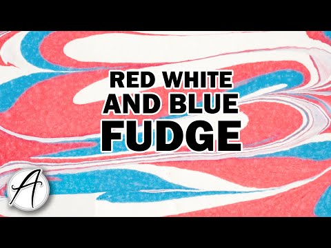 Red White and Blue Fudge Recipe | White Chocolate Marshmallow Fudge