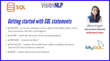 Getting Started with SQL Statements | MySQL | VisionNLP
