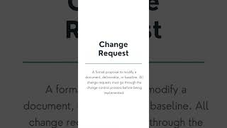 Change Request | PMP Exam 2026 Flashcard #09