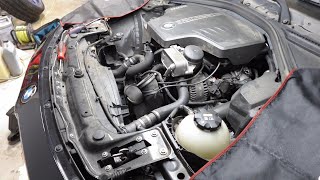 2016 BMW F32,N20 428i Expansion Tank Replace & Repairing Wiring For Coolant Level Sensor Connector