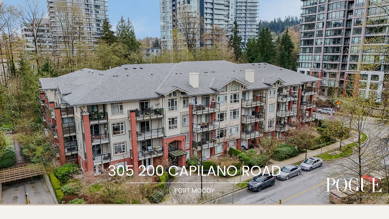 Stunning One Bed + Den Port Moody Condo Facing GREENBELT | 305 200 Capilano Road, Port Moody