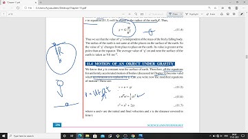NIOS 10th Science - Chapter - 11 - Gravitation