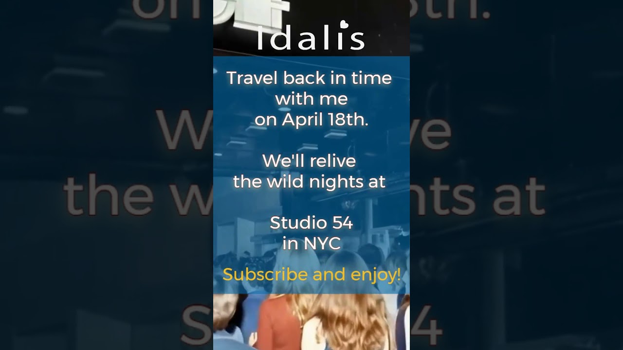 Watch Travel back in time with me on April 18. We will remember the crazy nights at Studio 54 in NY on YouTube Watch Travel back in time with me on April 18. We will remember the crazy nights at Studio 54 in NY on YouTube