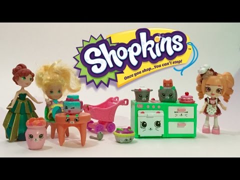 Shopkins happy places and strawberry shortcake Toy Review and Unboxing