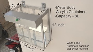 Automatic Sanitizer Dispenser Machine