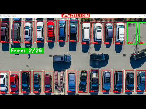 Parking slot counter | Python opencv