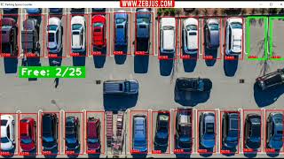 Parking slot counter | Python opencv