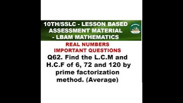 #62#10th mathsPYQS #SSLC LBAM Maths 2026#Chapter1#realNumber #10thimportantexam2026 #sslcmaths2026