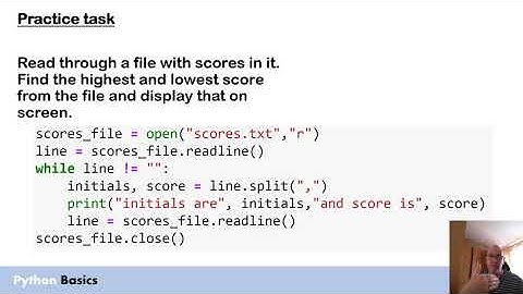 Python basics - Reading from a simple CSV file (reading in records)
