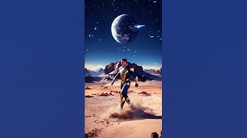 🦸‍♂️🚀 A Superhuman Hero Flies from Space to Mars 🌌🛸👽✨