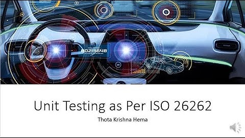ISO 26262 Software Unit Testing