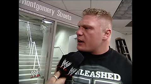 Josh Mathews interviews Brock Lesnar! 03/27/2003