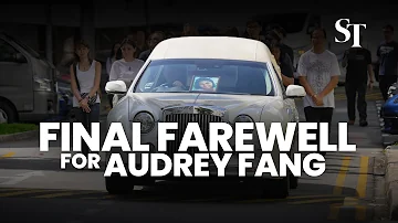 Ms Audrey Fang’s family and friends bid her a final farewell