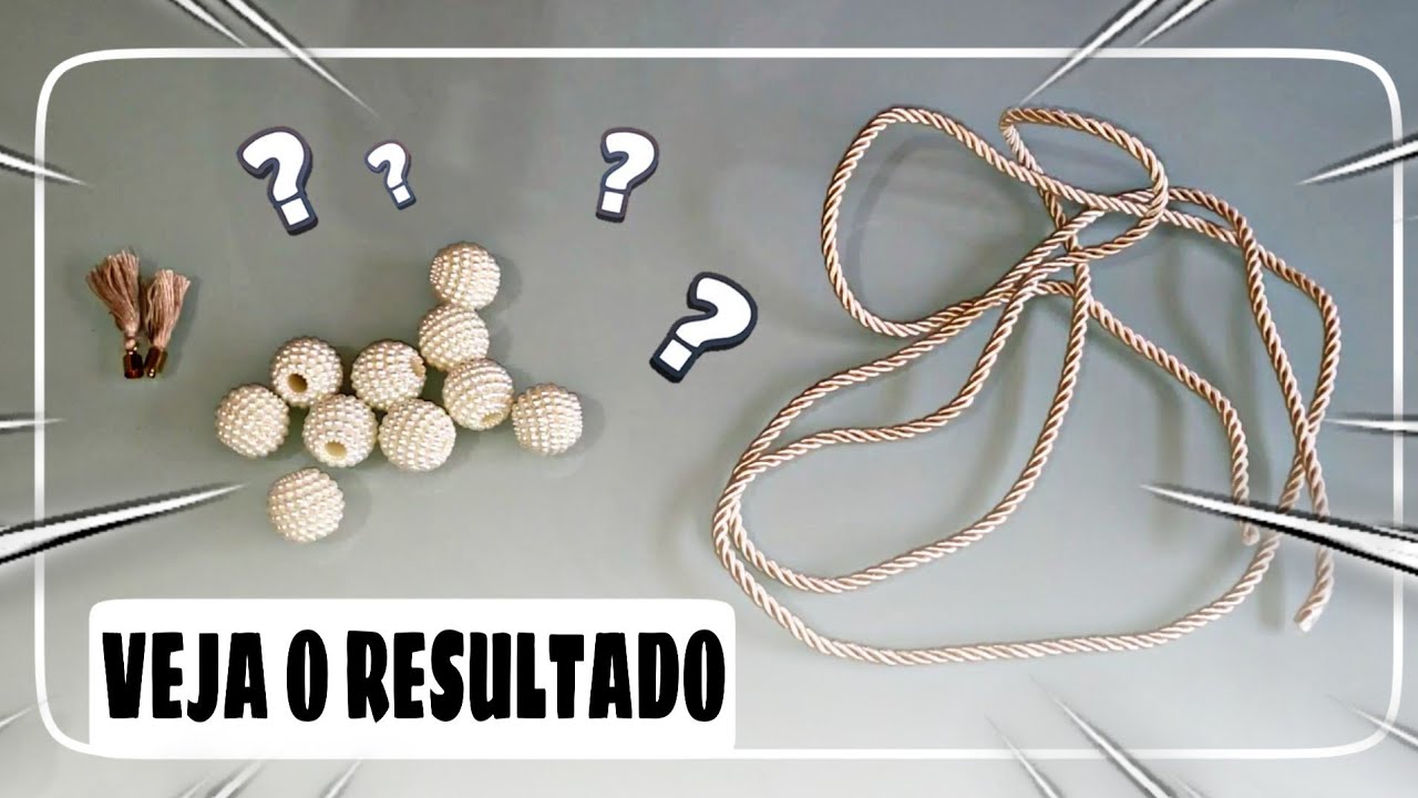 DIY - CINTO ÍRIS FEITO DE CORDÃO