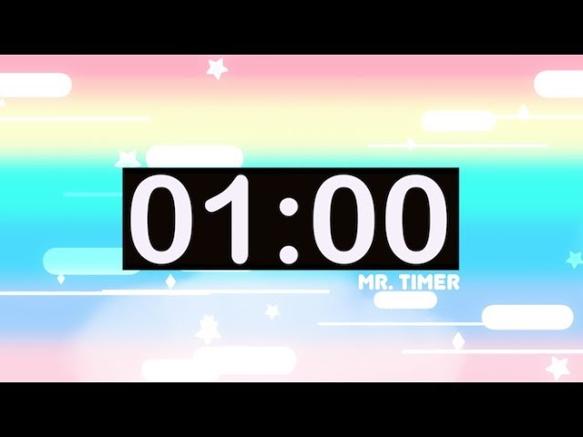 1 Minute Timer with Music for Kids! Countdown Videos HD! class=