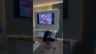 TV Feature Wall #diyprojects #upcycle #homedecor