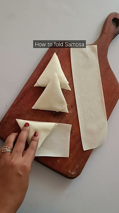 How to fold Samosa | easy technique #shorts #samosa #ramadanrecipes