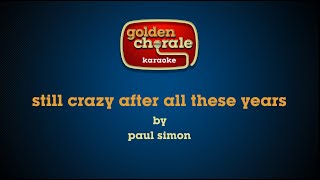 paul simon - still crazy after all these years (karaoke)