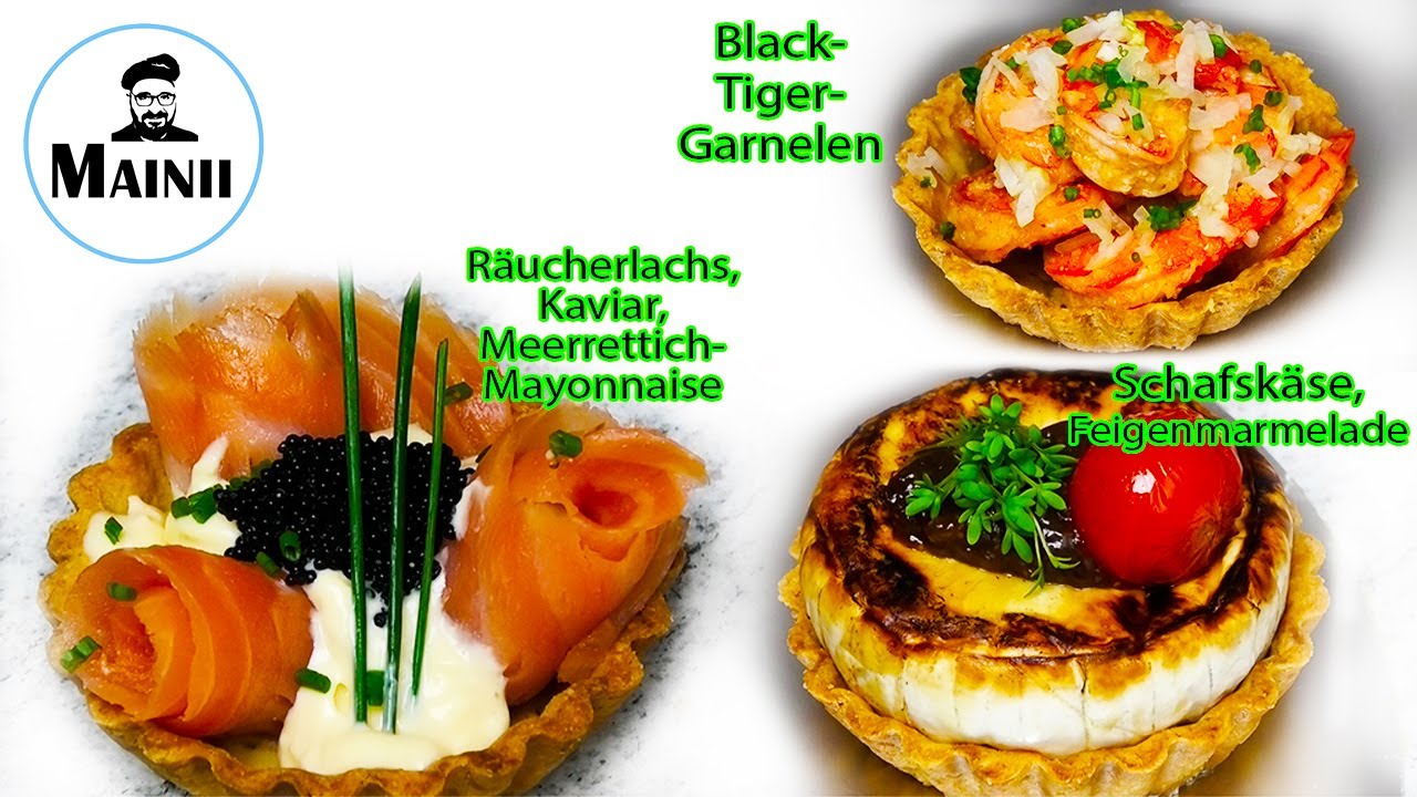 Herzhafte Tartelettes selber machen Rezept / mit Lachs &amp; Kaviar ...