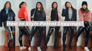 HOW TO STYLE PATENT LEATHER LEGGINGS! | LazzzySundaze