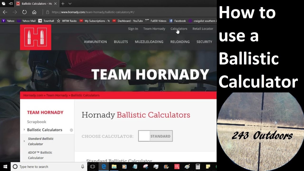 243 Ballistics Chart Hornady