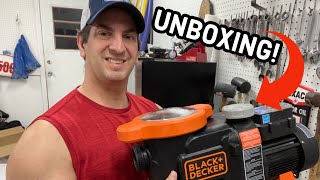Black & Decker Above Ground Variable Speed Pool Pump - Unboxing