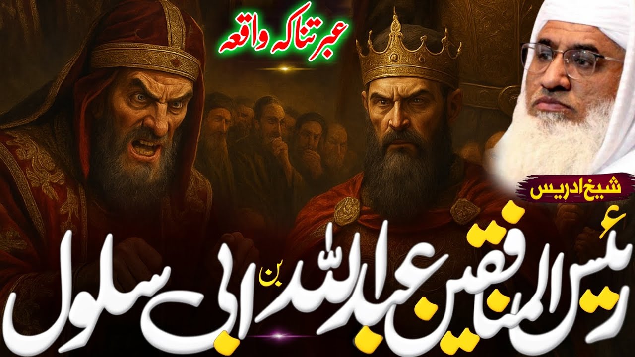 حضور صلی او رئیس المنافقین عبداللہ بن ابی سلول واقعہ | Molana sheikh idrees Sahib pashto bayan
