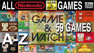 All NINTENDO Game & Watch Games  59 Games  Compilation