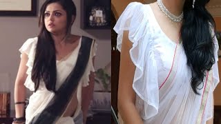 Diy Nandani Drashti Dhami Inspired Frill Blouse Silsila Ruffle Sleeves Blouse In Hindi