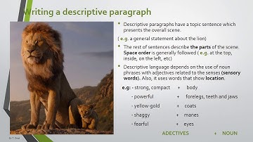Paragraph development (Description)