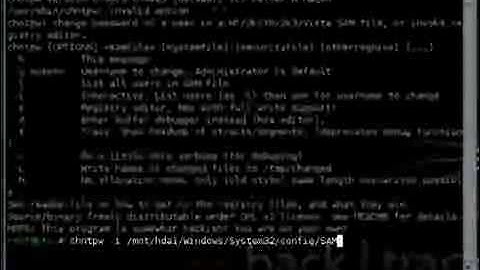Reset XP and Vista passwords using Backtrack 4
