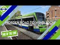 A Journey On The London Trams - Morden Road to Wimbledon - END OF THE LINE!