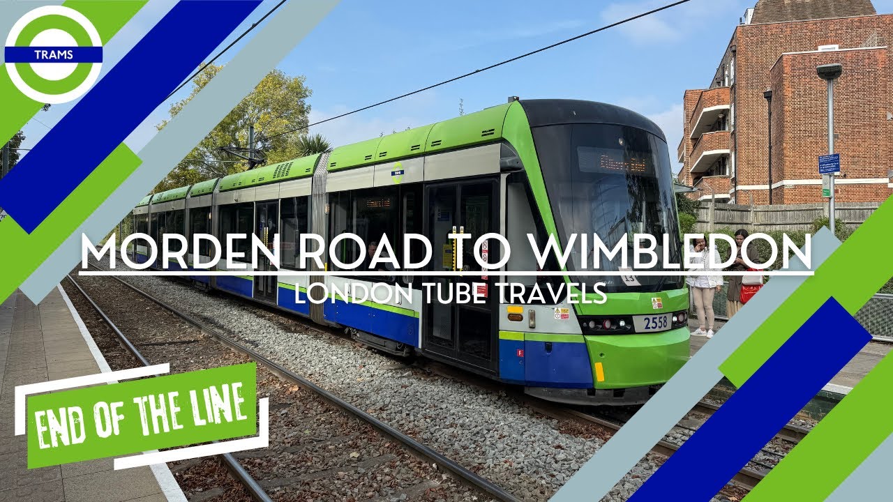A Journey On The London Trams - Morden Road to Wimbledon - END OF THE LINE!