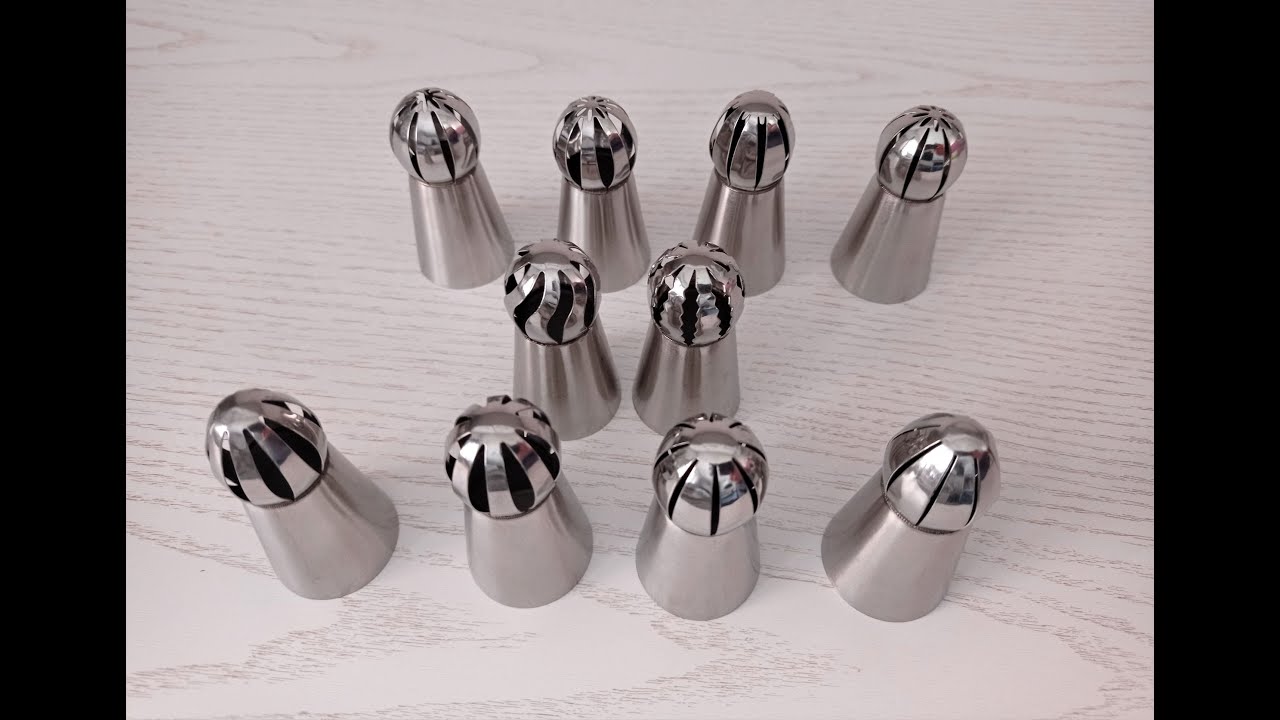 ТЕСТИРУЮ для вас 10 кондитерских насадок СФЕРА! Для белково-заварного крема! ОБЗОР насадок СФЕРА