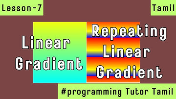 CSS Linear Gradient() in Tamil| Example: Gradient Color Pattern for Website Background