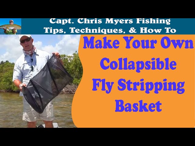 How to Make a fly fishing stripping basket (cheap & collapsible