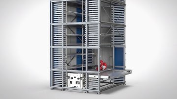 Intralogistics-storage-automated storage system-Vertical storage lift Compact Twin Compact by Neetwk