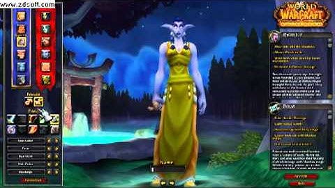 World of warcraft Cataclysm - Character creation - Night elf