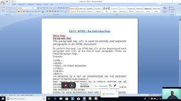 Date-29/10/2020. Class-6. Ch-7. HTML:  An Introduction. Part-6