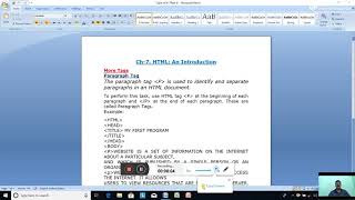 Date-29/10/2020. Class-6. Ch-7. HTML:  An Introduction. Part-6